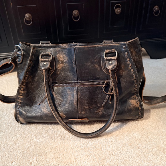 Bed Stu Rockababy bag in Black Handwash color (black distressed) - Picture 3 of 9